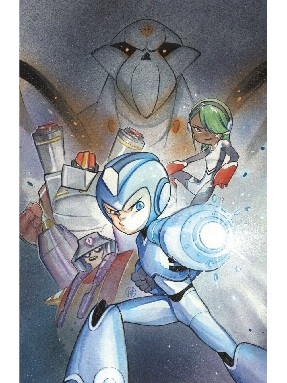 Mega Man Fully Charged #1 Peach Momoko Virgin Variant In hand!!